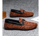 Mocasines de cuero suave de verano antideslizantes para hombre, zapatos Doudou, zapatos de hombre perezosos de un pedal, zapatos de hombre sencillos para boda y novio 39