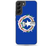 Coque Samsung - Drapeau des Îles Mariannes du Nord - Galaxy S23 Plus - Souple - Multicolore - Vertical