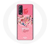 Coque pour Vivo Y72 TWICE Logo Rouge Affiche What Is Love