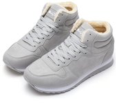 Zapatos de invierno para hombre y mujer, botas cálidas de piel, botas de nieve para mujer, zapatos casuales, zapatillas de deporte, zapatos unisex, botas de invierno, talla grande 46 36