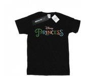 Disney Princess Girls Colour Logo Cotton T-Shirt 9-11 Years blanco