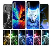 Funda de teléfono con diseño de lobo estrellado y helado para Xiaomi Poco X3 GT X4 NFC M4 Pro M3 M2 F3 F2 F1 Mi Note 10 A3 A2 Lite A1 CC9E Fundas Xiaomi Poco X3