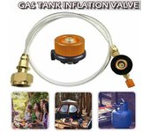 Nuevo adaptador de tanque de gas, juego de mangueras, conexión de cartucho de gas, adaptador para cocina de camping