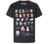 Camiseta Minecraft Sprites para niñas 9-11 Years negro