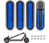 Juego de 4 tapas para bujes de rueda de patinete eléctrico, tiras reflectantes, cubierta decorativa lateral de rueda con tornillos, compatible con M365 PRO PRO2 1S
