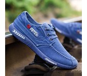 Mocasines de verano para hombre, zapatos de conducción de guisantes a la moda, zapatillas de deporte para hombre, calzado plano para caminar, zapatos casuales para hombre 39 azul
