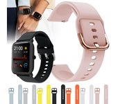 Correa deportiva de silicona suave para Xiaomi Huami Amazfit GTS Bip Pace Lite, pulsera de repuesto para reloj inteligente, correa de reloj de goma de 20mm gris