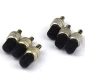 1 válvula de repuesto para cámara de bicicleta, válvula Dunlop de Alemania, para mantenimiento de ruedas, accesorios de reparación, piezas de ciclismo. negro