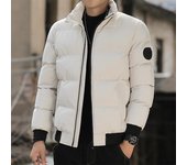 Abrigo De Algodón De Invierno Abrigo De Algodón De Moda Informal Grande Engrosado para Hombres Abrigo Corto Y Guapo con Cuello Alto M rojo