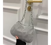 Bolso de mano de noche para mujer, moderno bolso de mano con diamantes de imitación, bolso de mano brillante para cenas, bodas, bolsos de hombro debajo del brazo de diseñador, monederos