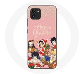 Coque pour Samsung Galaxy A03 Demon slayer merry christmas affiche Anime Manga