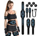 Cinturón de tonificación Abdominal EMS Estimulador muscular tóner cintura cuerpo adelgazamiento moldeador cintura brazo pierna masaje perder peso Fitness en casa
