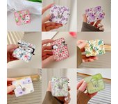 Estuche para Airpods 2 y 3 Pro con diseño retro de flores y hojas de cuero, protector de carga para auriculares Airpods 3. For AirPods Pro 2