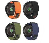 Correa de reloj al por mayor de 22 mm y 26 mm de nailon para Garmin Fenix 7, 6X, 6S, 6 Pro, 5X, 5, 5S, 3HR, pulsera deportiva de repuesto para Garmin Band For Garmin 22mm