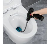 1 dispositivo de dragado de tuberías eléctrico, herramienta de dragado de obstrucciones de inodoro, herramienta de dragado de alcantarillado de cocina, limpieza de cabello y basura que obstruye el alcantarillado, Length 100cm/39.37in