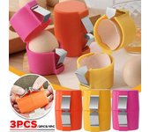 Separador de cáscaras de huevo fácil de limpiar, abridor de cáscaras de huevo, herramienta para cascar huevos crudos, pelador de huevos duros, separador de huevos en cubos, manual 1PCS