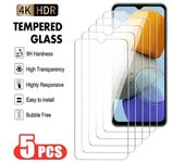 5 protectores de pantalla de vidrio templado transparente para Samsung Galaxy M21, M22, M23, A21, A22, A23, A24, A25, 4G y 5G, M21s y A21s. For Samsung A12 puro