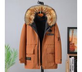 Abrigo de algodón con forro interior extraíble para hombres gordos de talla grande Abrigo para hombres Abrigo de algodón con cuello de piel agrandado extra gordo Chaqueta de algodón de invierno 4XL-10XL 10XL negro