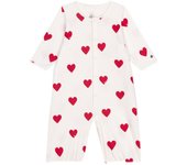 Mono estampado A0ARD 1 mes 54cm [Petit Bateau] Bicolor Blanco roto/Rojo