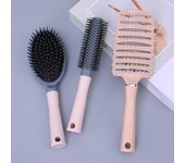 Peine masajeador de cuero cabelludo portátil con cojín de aire para mujer, ideal para peinar y rizar cabello largo.