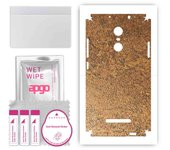 apgo Protective Skin Sticker for the back+sides compatible with Xiaomi Redmi Note 3 Note 3 Pro, Full Wrap Film, Foil, Vinyl - Pattern Rusty Copper