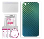 apgo Protective Skin Sticker for the back compatible with vivo Y5s, Wrap Film, Foil, Vinyl - Pattern Carbon Chameleon CAKA1