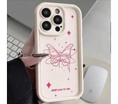 Funda Dream Butterfly para iPhone 14 con diseño de corazón femenino, compatible con Apple 15 Pro Max y 13 Pro, material de silicona suave iPhone 7 Plus/8 Plus