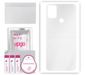 apgo Ultra Clear Protective Skin Sticker for the back compatible with Wiko View5, Wrap Film, Hydrogel Film, Flexible, Soft TPU with positioning layer