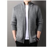 Cárdigan de punto para hombre, suéter sencillo, holgado, de manga larga, para otoño e invierno, chaqueta de trabajo para viajeros M camello
