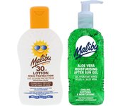 Malibu protective balm for children SPF30 200ml + Aloe Gel after tanning 200ml