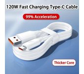 Cable USB C tipo C de carga rápida de 120 W para cargador de teléfono celular Samsung, Xiaomi, Redmi, Huawei Honor 0.25M