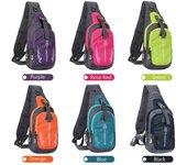 Hombres Sling Mochila Pecho Bandolera Bolso Bandolera Viaje Deportes Gimnasio Daypack púrpura