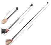 Palo para selfies de fibra de carbono superlargo de 2,7 metros para Insta 360 Ace Pro Fitgopro12Palo para selfies Dajiang