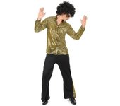 Disfraz para hombre estilo disco disfraz lentejuelas año 80 L