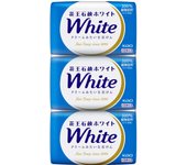 KAO Jabón blanco, tamaño de baño, paquete de 3, 390 g Jabón de uso general Enjabonar bien antes de usar. Jabón de uso general