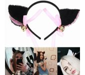 Club Bar Night Party Anime Cosplay Hair Accessories Cartoon Hair Band Cat Ear Head Band Small bell 6