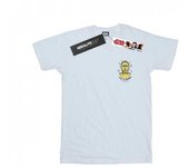 Star Wars Mens C-3PO I´m A Rebel Chest Print T-Shirt L blanco