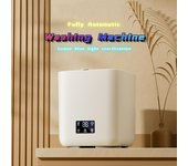 Nueva lavadora automática, ropa interior, calzoncillos, calcetines, lavadora pequeña especial, lavado en casa, ropa de bebé, mini máquina de limpieza 1 blanco