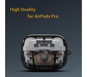 Estuche para AirPods Pro 2 con tecnología 3D de lujo, estuche para auriculares para AirPods 1, 2 y 3 Pro, estuche de carga de silicona suave para AirPods Pro for AirPods 4