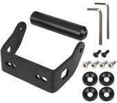 Soporte trasero para manillar, Kit de mango Universal, accesorios modificados para patinete eléctrico de aluminio negro