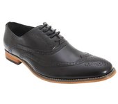 Zapatos Oxford Brogue con 5 ojales para hombre de Goor 10 UK bronceado