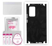 Adhesivo protector de piel apgo para la parte trasera y los laterales compatible con Xiaomi 11i, película envolvente completa, lámina, vinilo - Patrón de camuflaje negro