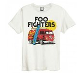 Camiseta amplificada unisex para adultos Camper Van Foo Fighters XS blanco