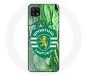 Coque maniacase pour Samsung Galaxy A22 5G scp sporting portugal fond vert