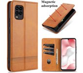 Funda de cuero de lujo con adsorción magnética para Xiaomi Mi 10 Lite 5G / Mi 10 Youth 5G, funda protectora tipo cartera con tapa abatible Xiaomi Mi 10 lite 5G&Only Case