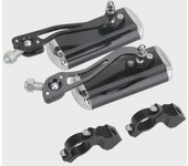 Espejo retrovisor de manillar de aleación de aluminio para bicicleta de montaña y vehículo eléctrico Blue Single Mirror