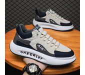 Zapatos de otoño para hombre, zapatillas deportivas de suela gruesa blancas pequeñas, nuevas, informales, de moda, para combinar con todo, Forrest Gump, zapatos de invierno a la moda para papá 38