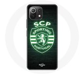 Coque Xiaomi Mi 11 Lite scp sporting portugal lumineux fond noir