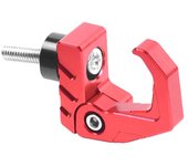 Perchero plegable para cascos de scooter, gancho para cascos de scooter, perchas de aleación para cascos, accesorios para modificación de motocicletas. negro