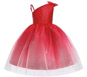Vestidos de fiesta de lentejuelas para bebé de 3 a 10 años, vestido de princesa con lazo para bautismo, boda y cumpleaños, vestido de dama de honor de encaje 100 blanco